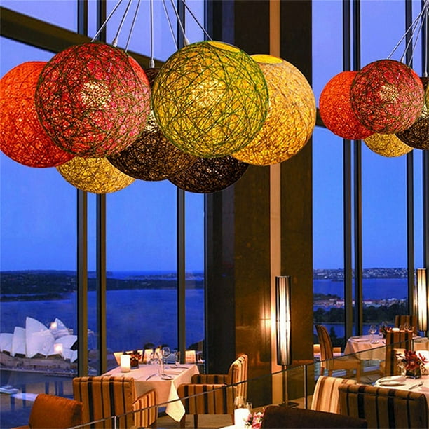 Wicker ball 2024 light shade