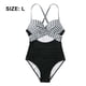 thumbnail image 2 of Tempt Me Traje de baño vintage de dos piezas para mujer, bikini retro con cintura alta fruncida y parte inferior, 2 of 6