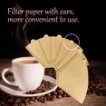 thumbnail image 5 of Daupanzees 100 Count Disposable Coffee Filters, U103 4-6 Cups Cone Coffee Filter, Coffee Filters Paper Natural Unbleached, Natural Paper Filters for Drip Coffee Dripper, 5 of 8