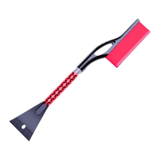 EZLIFE HFINGAQEX 26IN Cepillo para nieve y raspador de hielo, cepillo para nieve y raspadores de hielo para parabrisas de automóvil, cepillo para nieve desmontable 2 en 1 y raspador de hielo con mango