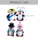 thumbnail image 2 of 12 piezas de pingüino en miniatura juguetes pingüinos figuras de pingüino decoraciones de pastel de pingüino, 2 of 4