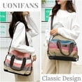 thumbnail image 6 of Canvas Shoulder Bags for Womens Multi-Color Purse Satchel Casual Crossbody Bags Messenger Bag Shopping Tote Handbags, 6 of 7