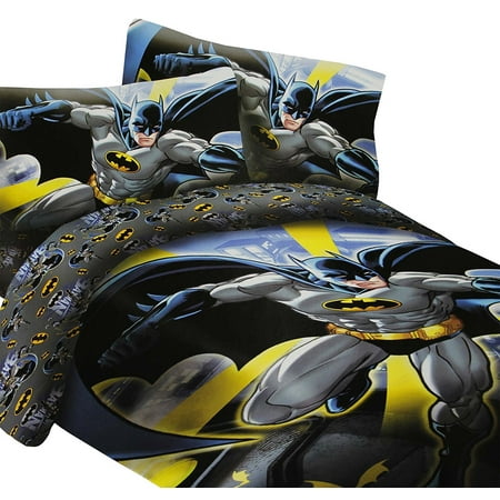 Batman In The City 4 Piece Full Comforter Set Walmart Com
