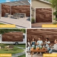 thumbnail image 6 of Retro Wood Grain Garage Door Cover Banner 7 x 8 FT, Rustic Farmhouse Wooden Board Brown Garage Door Curtains Backdrop with Grommets for Indoor Outdoor Wall Party Porch Yard Decorations Background, 6 of 9