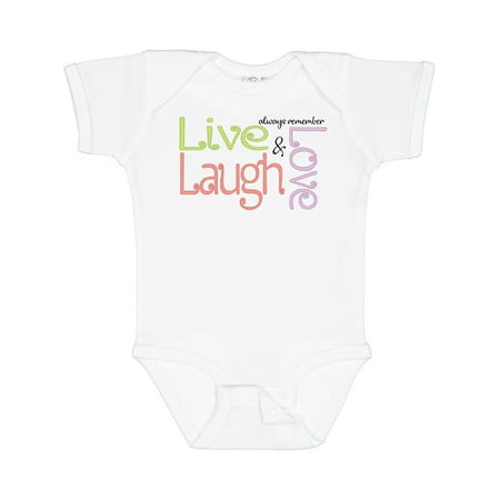 

Inktastic Live Laugh Love Gift Baby Boy Bodysuit