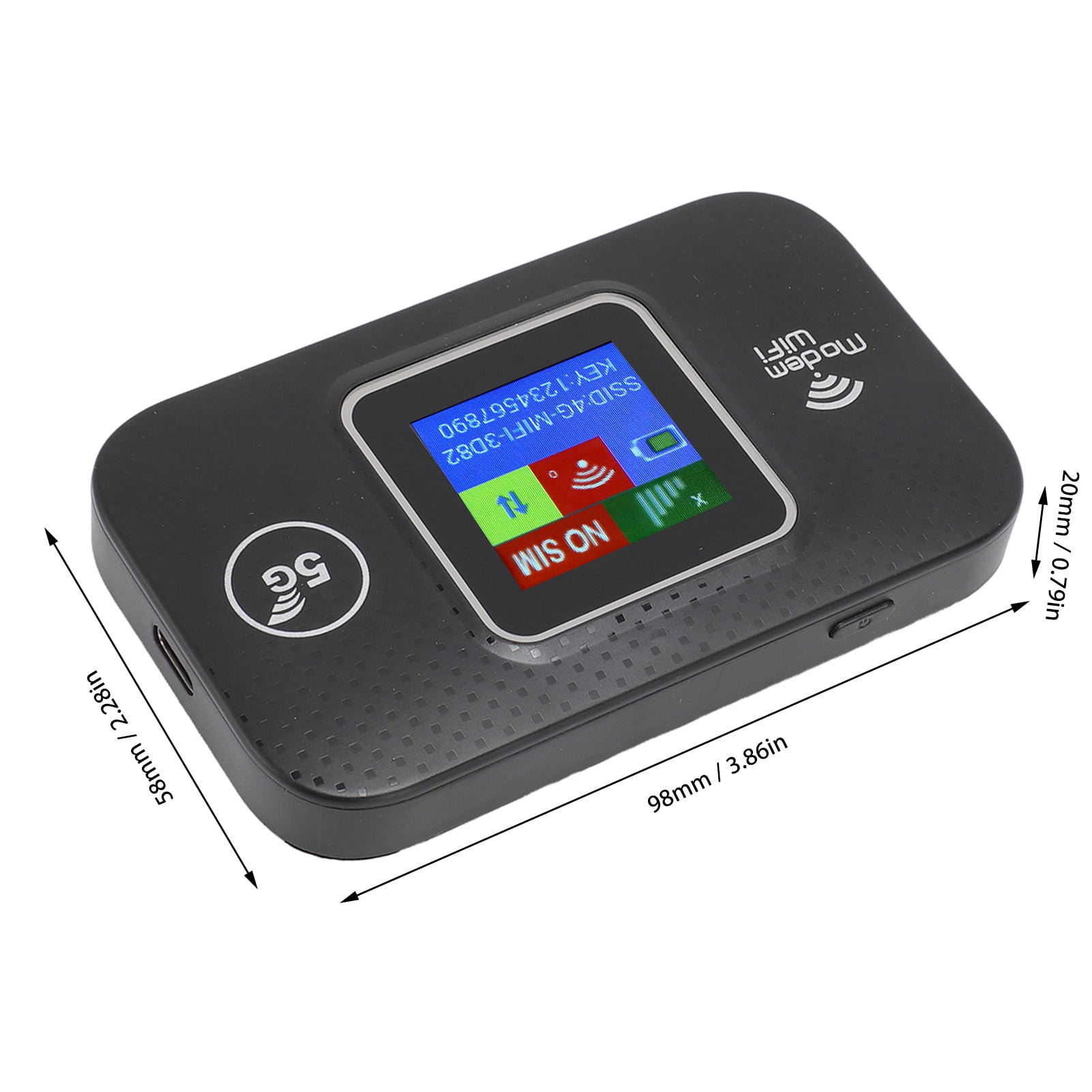 Portable 4G WiFi Router, Stable Connection, 3G/4G Compatible, Up To 10 Users, Ideal For Travel
