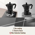 thumbnail image 3 of Cafetière Expresso 6 Tasses en Acier Inoxydable Rainbean, 3 of 3