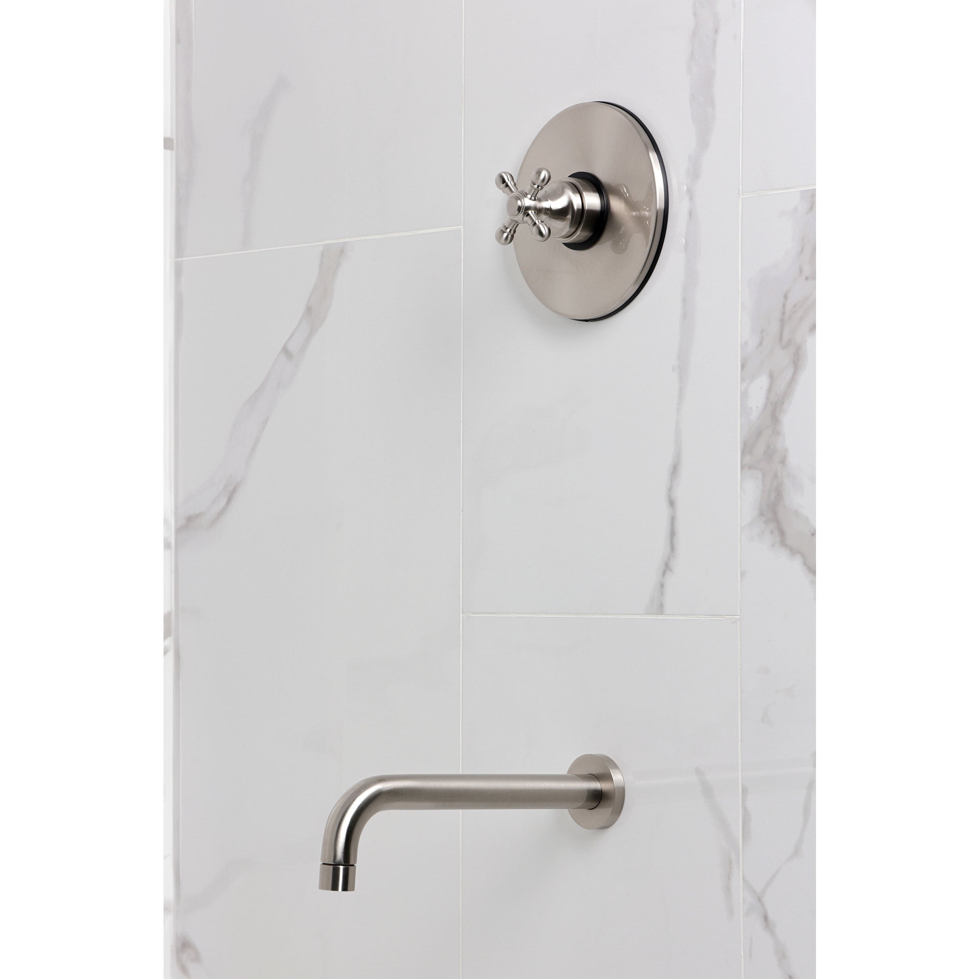 Kingston Brass KB6338BXTO Metropolitan Single-Handle Pressure Balanced Tub Faucet in Brushed Nickel