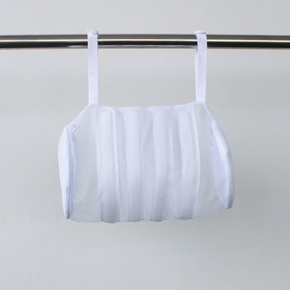 DRAFIDEEP White Mesh Sneaker Wash Bag with Zipper, Laundry Bag for Home and Machine Washing, Shoe Cleaner Protector