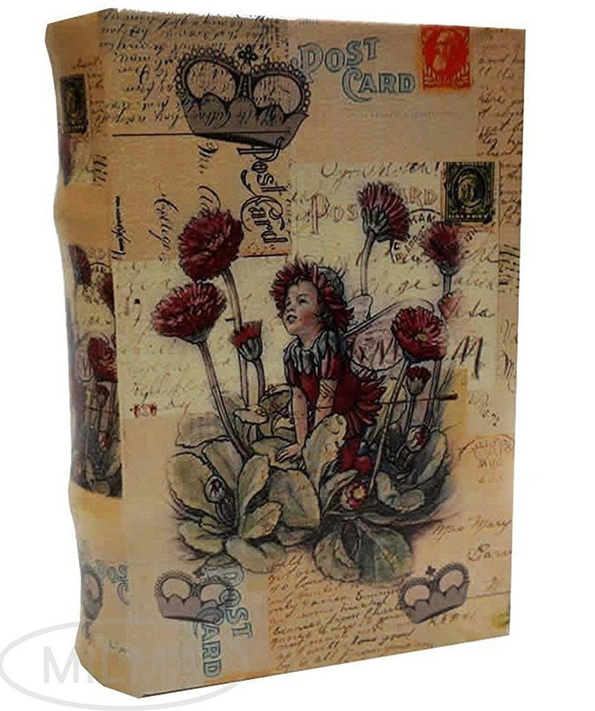 Fairy Book Box Decorative Book Box Leather & Wood Kids Secret Book Girl's Jewelry Box Fairy Keepsake