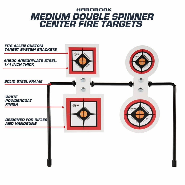 EZ Aim® Hardrock AR500 Steel Spinner Targets Stand, 16