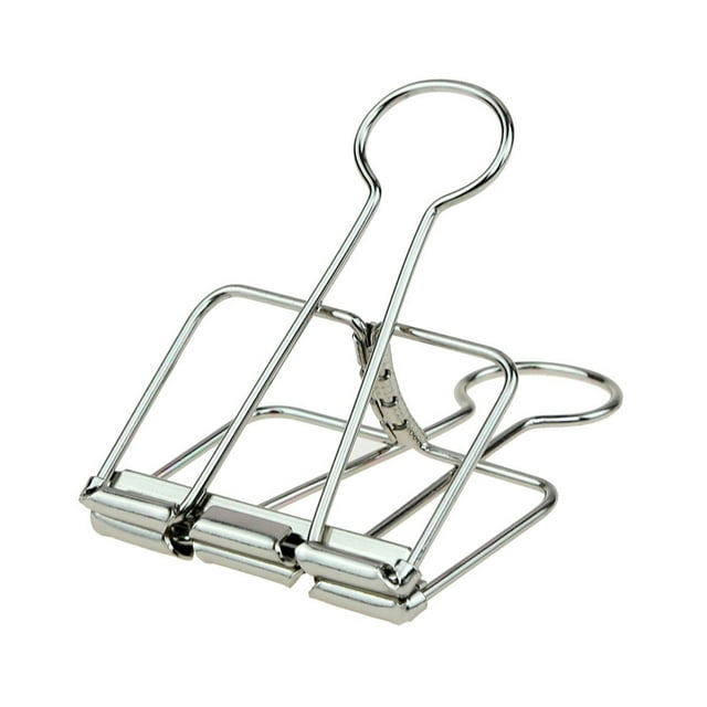 Wweixi 20 Pieces Paper Clip Unfading Replacement Home Office File Examination Papers Clips Desk Organizer Accessories Silver 32mm