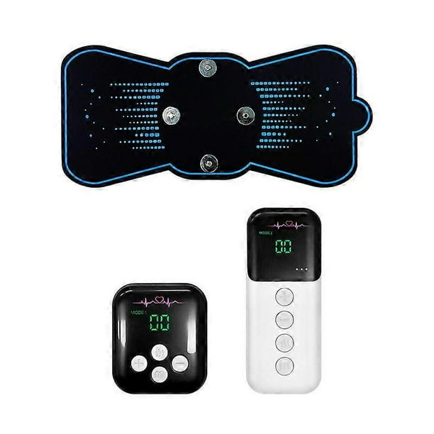 New intelligent heating cervical massager ems pulse mini massage patch portable shoulder and neck massager