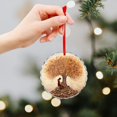 thumbnail image 6 of Glass Christmas Ornament Bookworm With Tree Artwork In Oil Paint Round Christmas Ornament Gift for Librarian Holiday Decorations And Xmas Gift Ideas, 6 of 8