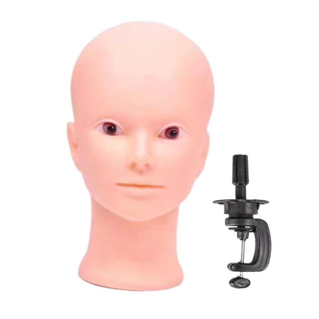 Bunblic Female Wigs Head Mannequin Hat Display Rack Multipurpose Hairpieces Show Professional Realistic Cap Display Stand Cap Holder Without Makeup