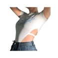 thumbnail image 2 of Sylvamorning Body Creux Imprimé à Manches Courtes Col Rond Romper, 2 of 8