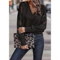 thumbnail image 5 of Womens Long Sleeve Shirts V-Neck Lace Tops Business Casual Blouses Tee Trendy Fall Fashion Outfits Clothes Black XL, 5 of 7