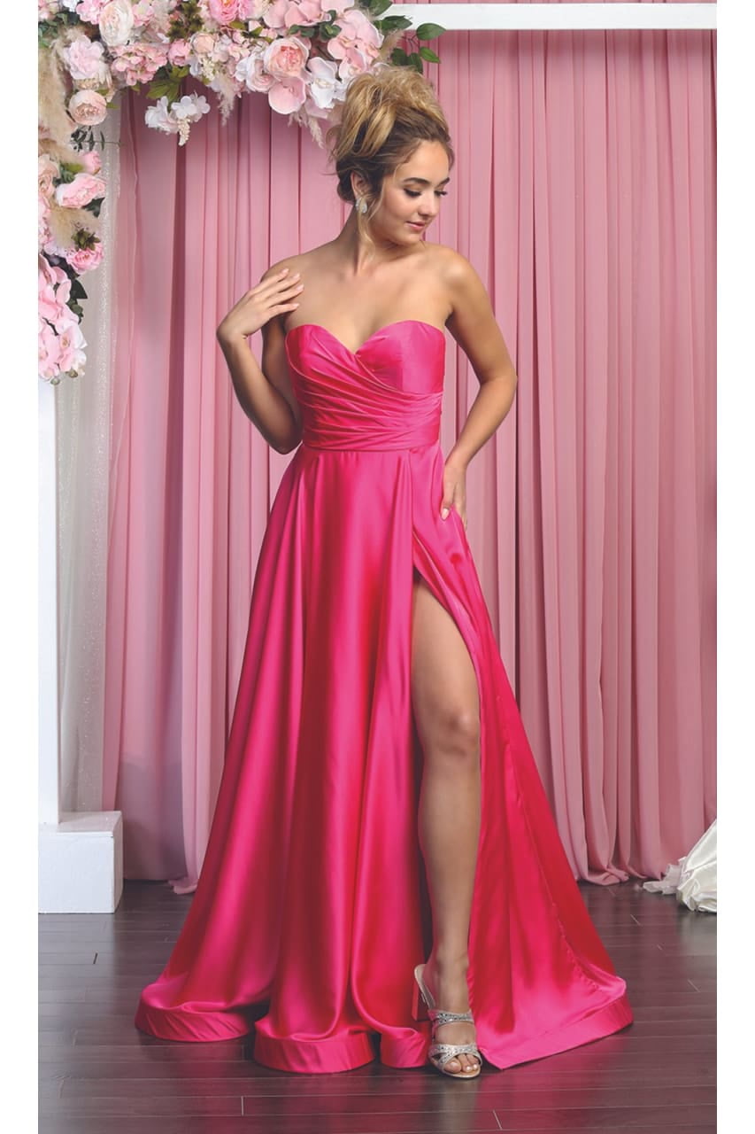 Classy Bridesmaid Satin Dress