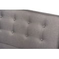 thumbnail image 3 of Baxton Studio Arvid Modern Tufted Fabric 5-Piece Wood Dining Nook Set in Gray, 3 of 7