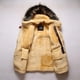 thumbnail image 4 of Chaqueta de piel de oveja de invierno para hombre, traje de vuelo USAF B7, abrigo de piel engrosado, abrigo vintage cálido de largo medio, 4 of 5