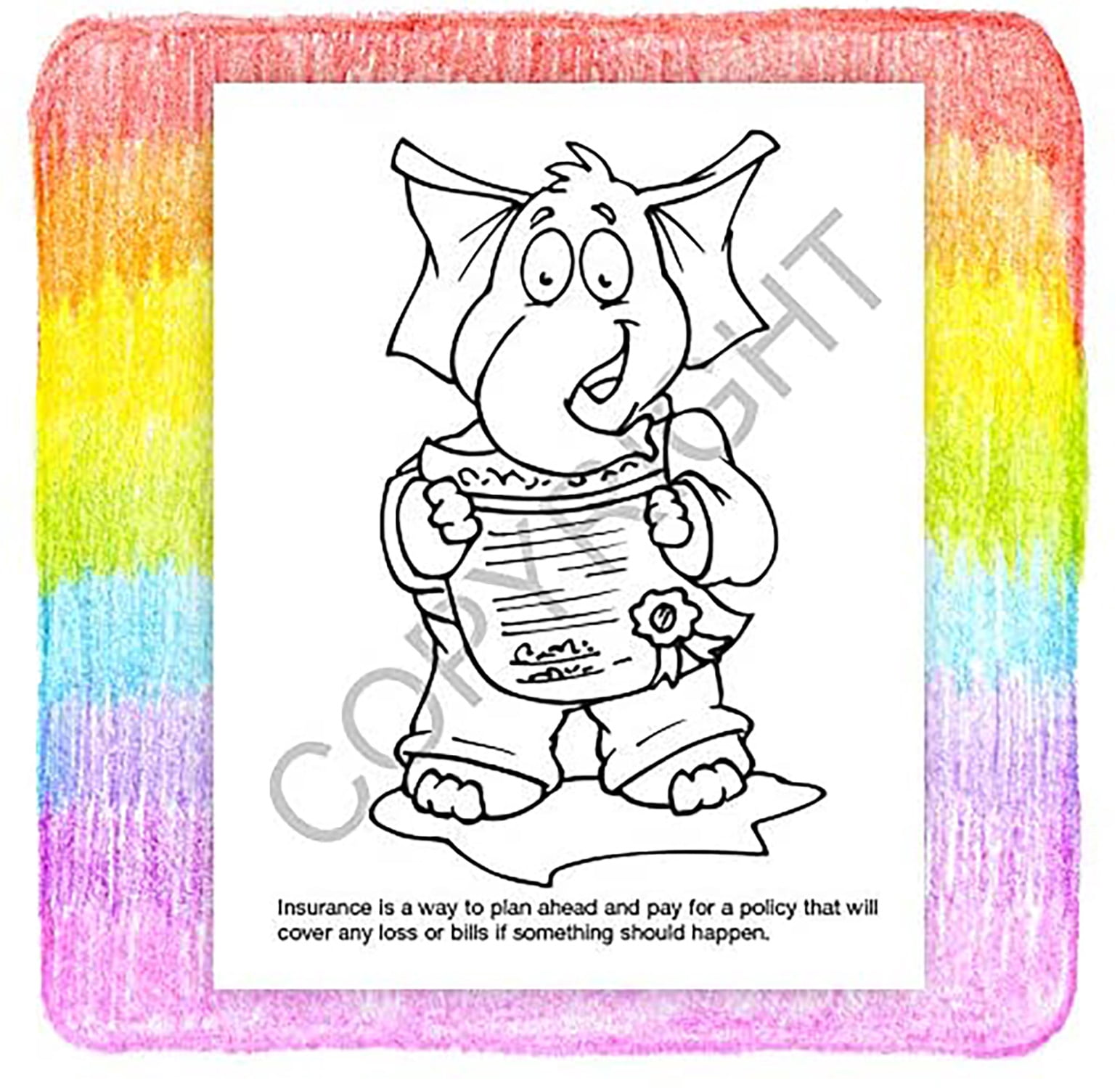 ZoCo: 25 Pack - We All Need Insurance Kid's Coloring & Activity Books