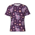 thumbnail image 3 of Naloa Snake And Flower Men's T-Shirt Sport T-shirt Men's Basic Tee Casual Men's Shirt, Round Neck, Short Sleeves - 3X-Large, 3 of 5