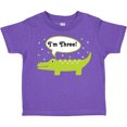 thumbnail image 3 of Inktastic 3rd Birthday Alligator I'm Three Boys or Girls Toddler T-Shirt, 3 of 5