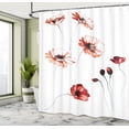thumbnail image 4 of Ambesonne Flower Shower Curtain, Watercolor Nature, 69"Wx84"L, Orange White, 4 of 4