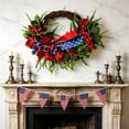 thumbnail image 7 of Miwamany 4th of July Wreath, Patriotic Wreaths for Front Door, Red White Blue Spring Summer Door Wreaths for Independence Day, Wreath for Front Door Wall Window Home Porch Decor, 7 of 7