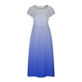 thumbnail image 4 of Pejock Women's Casual Loose Sundress Summer Sleeveless Retro Long Dress Oversized Cotton And Linen Maxi Dresses Solid Crewneck Swing Dress Flowy Tiered Maxi Beach Dress with Pockets S-5XL, 4 of 5