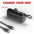 thumbnail image 6 of Energizer 2-in-1 Portable Power Bank, 5000mAh, Built-in Type-C Connector & Kickstand Black, 6 of 14
