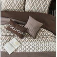 thumbnail image 2 of Nanshing Donovan 10PC Geometric Luxury Comforter Set, Brown, Queen, 2 of 6
