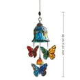 thumbnail image 3 of ​​GiLiling Stained Glass Butterfly Wind Chime Ornament​​ | Melodic Outdoor/Indoor Hanging Decor with Prismatic Reflections for Patio, Garden, and Nature-Inspired Spaces, 3 of 4