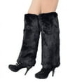 thumbnail image 5 of Conjunto de botas de piel sintética, calcetines cortos mullidos, conjunto de piernas de felpa para otoño/invierno, conjunto de zapatos largos y versátiles de piel de zorro, 5 of 5