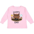 thumbnail image 3 of Inktastic Happy Groundhog Day Cute Boys or Girls Long Sleeve Toddler T-Shirt, 3 of 5