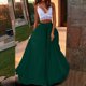 thumbnail image 2 of Moda mujer Primavera Verano cinturón botón cremallera cintura alta sólido Retro falda mujer plisado Wmkox8yi FGJ2633, 2 of 8