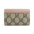 thumbnail image 2 of Pre-Owned GUCCI Key Case GG Marmont Supreme Canvas Leather Pink x Brown Men's Women's... (Good), 2 of 5