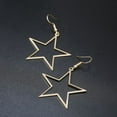 thumbnail image 7 of Fashion Design Hollow Star Large Pendant Earrings for Women Geometric Statement Jewelry Styled for Everyday Wear, 7 of 7