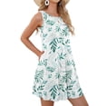 thumbnail image 5 of OutfitShow Summer Dresses for Women Casual Sleeveless Sundresses Floral Beach Short Dress with Pockets, 5 of 7