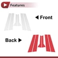 thumbnail image 3 of Unique Bargains Door Pillar Window Trim Anti Scratch Sticker Pillar Posts Cover for Hyundai Accent Hatchback 2011-2017 Silver Tone Front Rear Left Right 6 Pcs, 3 of 6