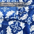 thumbnail image 3 of Catalonia Fleece Throw Blanket for Couch, Lightweight All Seasons Soft Cozy Moroccan Blanket for Home Living Room Decorative, 50'' x 60'', Blue, 3 of 7