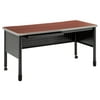 OFM Core Collection Mesa Series 27.75" x 59" Steel Training Table and Desk with Pencil Drawers, in Cherry (66150-CHY)