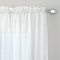 thumbnail image 2 of Miller Curtains  Preston 95-inch Rod Pocket Sheer Curtain Panel Taupe, 2 of 5