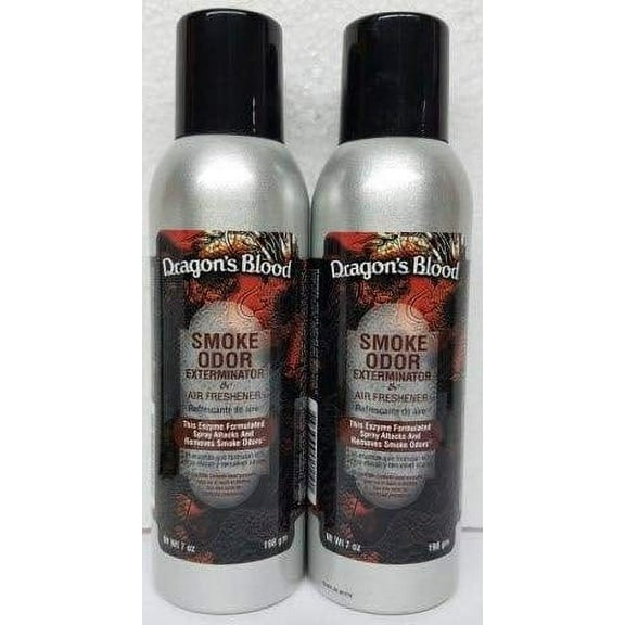 2 Pack Smoke Odor Exterminator 7oz Large Spray, Dragon's Blood