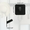 thumbnail image 3 of Unique Bargains 4 Pcs Adhesive Hooks Towel Coat Hooks Wall Hooks Stick on Bathroom KitchenBlack, 3 of 6