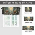 thumbnail image 6 of Deer Kitchen Window Curtain Valance Nature Forest Wildlife Animal Elk Woodland Waterfall Window Treatment for Living Room Bedroom Bathroom 54 by 18 in, 1 Panel, 6 of 6
