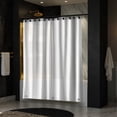 thumbnail image 2 of Moorefield Solid PEVA Shower Liner with Black Grommets, Soft-Touch, 72" x 72", Frosted, 2 of 7
