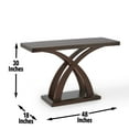 Jocelyn Wooden Console Table in Espresso Cherry Finish with Mango