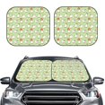 thumbnail image 2 of Naloa Cartoon Duck Print 2-Piece Windshield Sunshade,Foldable Car Front Window Sun Shades,for Most Sedans SUV Truck-Medium, 2 of 6