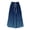 Dark Blue, variant on Dianli Skirt Skorts Women's Printed A Line Long Skirt Elastic Waist Drawstring Pocketed Gradient Print Large Swing Lightweight Breathable Cotton Linen Pull On Skirt